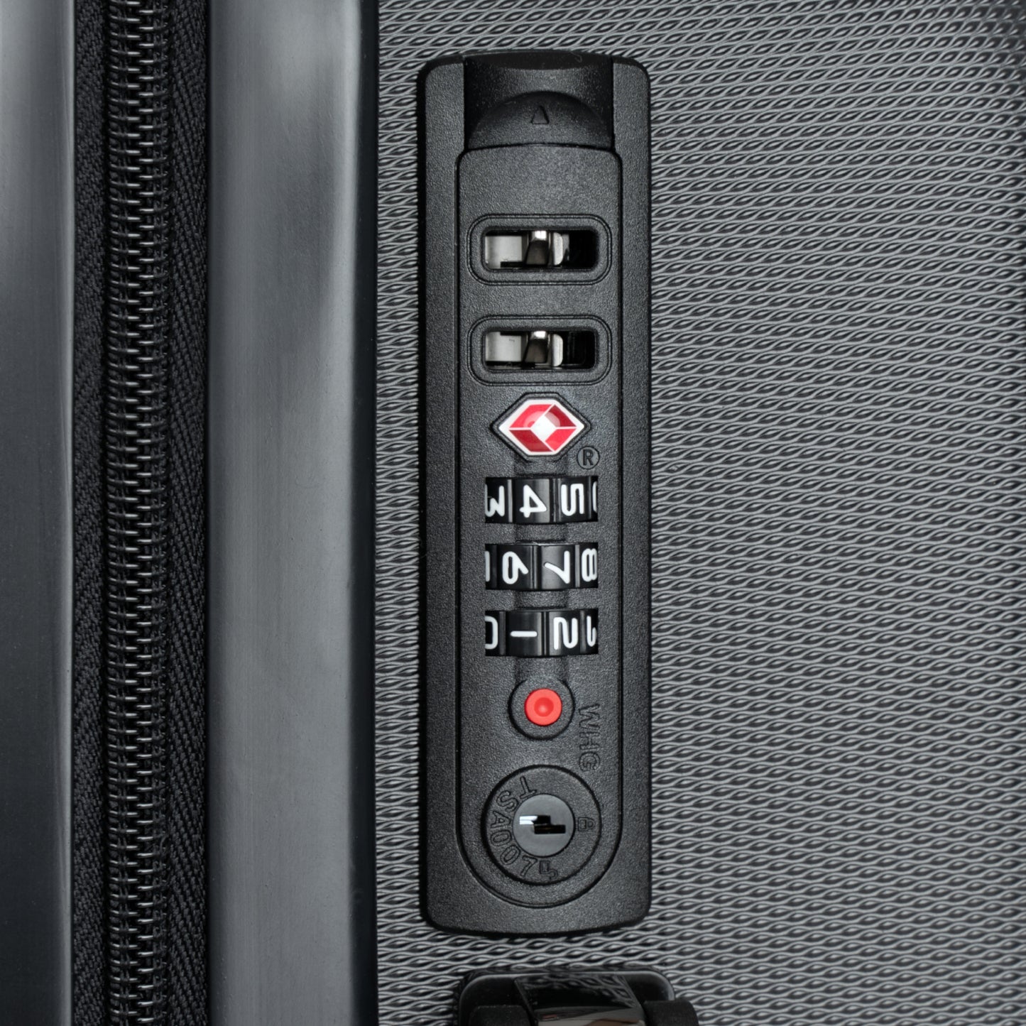 Retro Beige Circle Pattern Suitcase – Vintage Geometric Carry-On Luggage