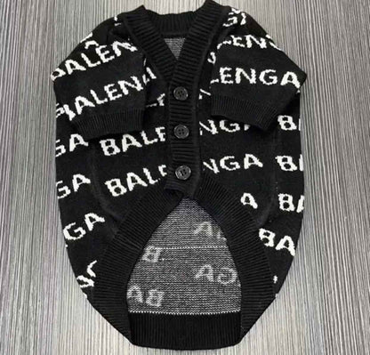 Pawlenciaga Dog Cardigan | Knit Dog Cardigan