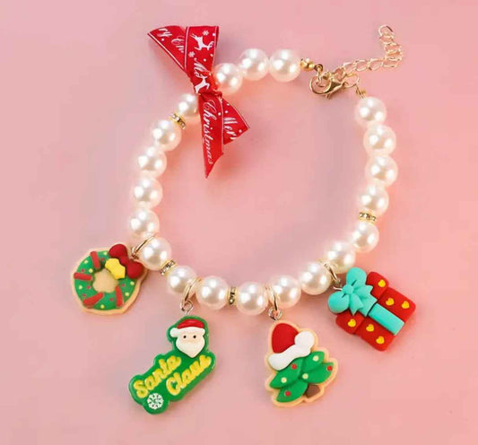 Holiday Elegance Dog Necklace | Christmas Jewelry Collar