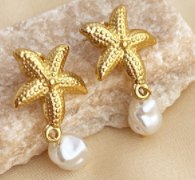Pearl Seaside Vintage Earrings