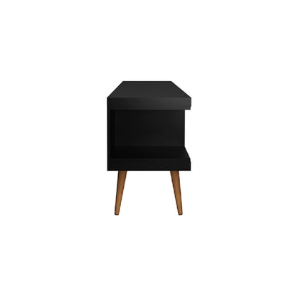 Eureka Modern TV-Lowboard „70.47" mit 4 Ablagen – Schwarz/Ahorn-Creme