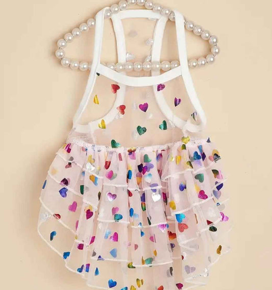 Heart Love Dog Dress | Designer Pet Dress