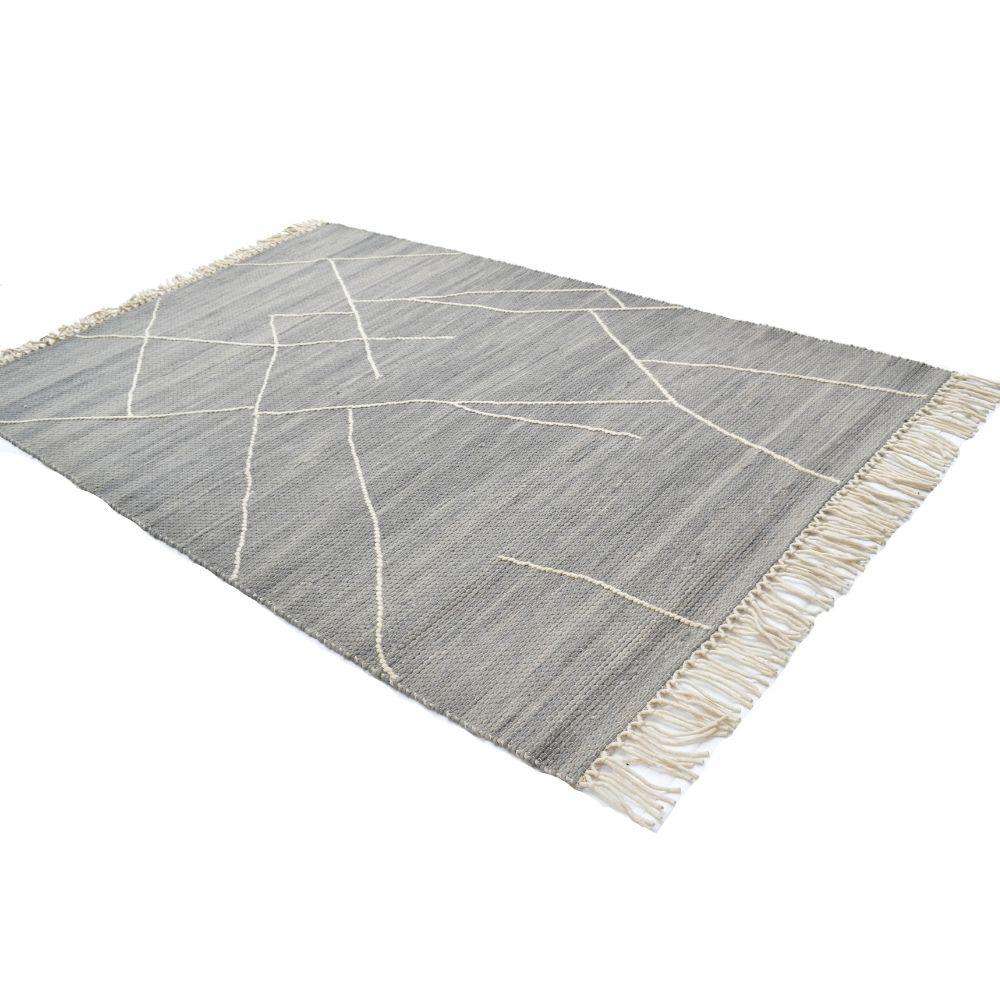 Teppich Mabel aus gewebter Wolle 6X9