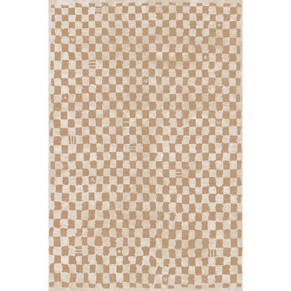 Metro Checkered Natural Rug