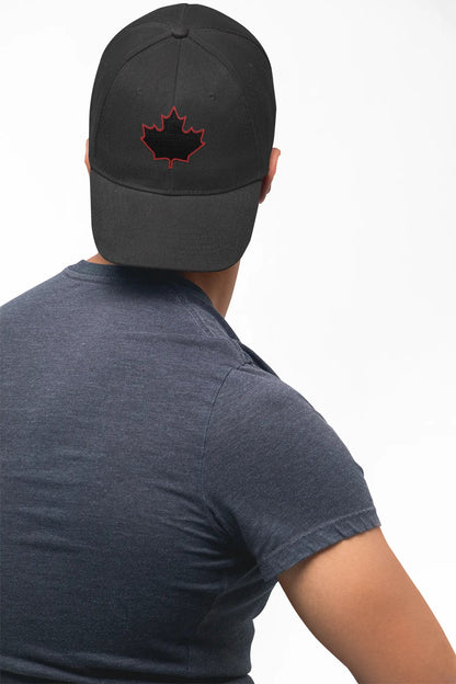Maple Stick Distressed Hockey Cap – Retro Canadian Style