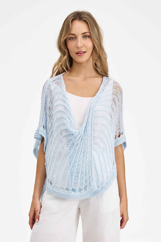 Women's Knit Poncho Top