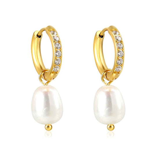 Pearl And Diamond Harmony Earrings