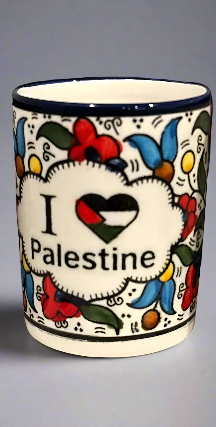 Kaffee- und Teetasse, handgemachte Keramik aus Palästina