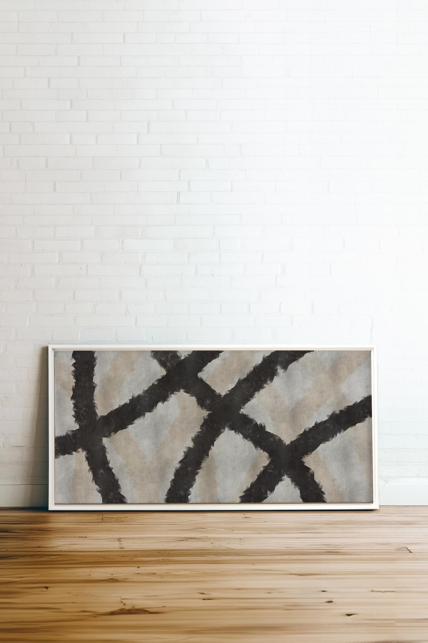 BLACK THREADS, Oeuvre sur toile étirée