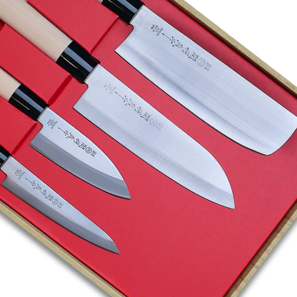Vierteiliges Messerset - Hergestellt in Japan