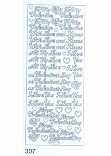 Deco Stickers - All My Love/Happy Valentines