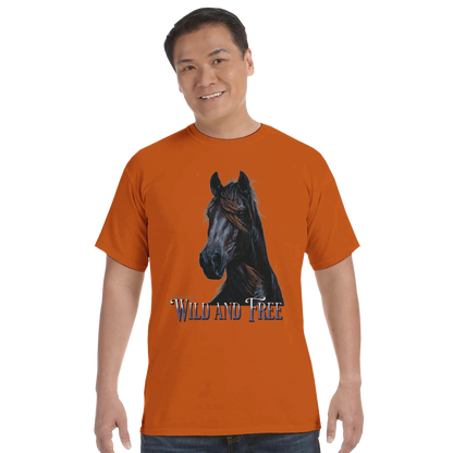 Wild and Free Comfort Colors Unisex T-Shirt – 100 % Baumwolle