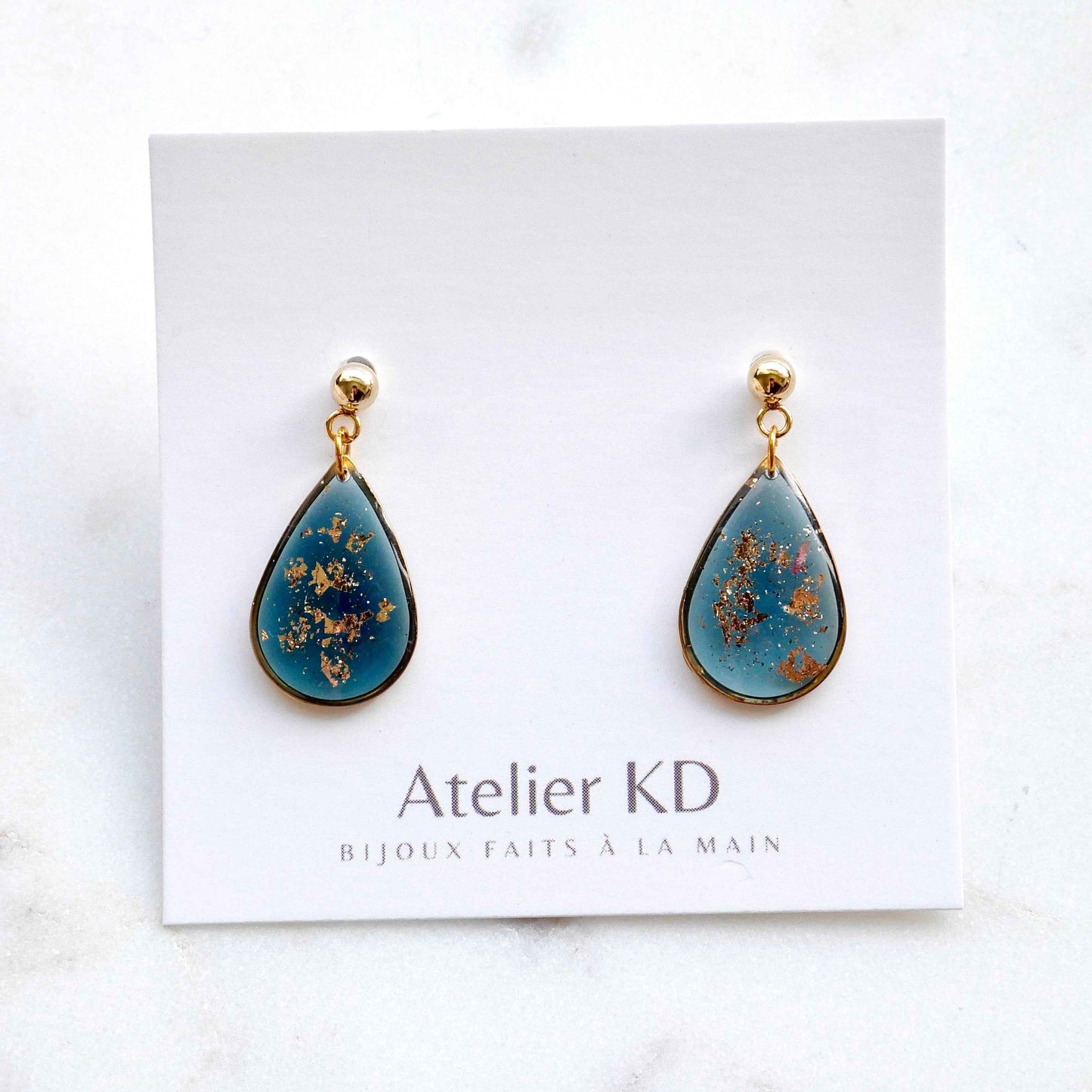 Boucles d’oreilles Céleste - goutte (moyen)