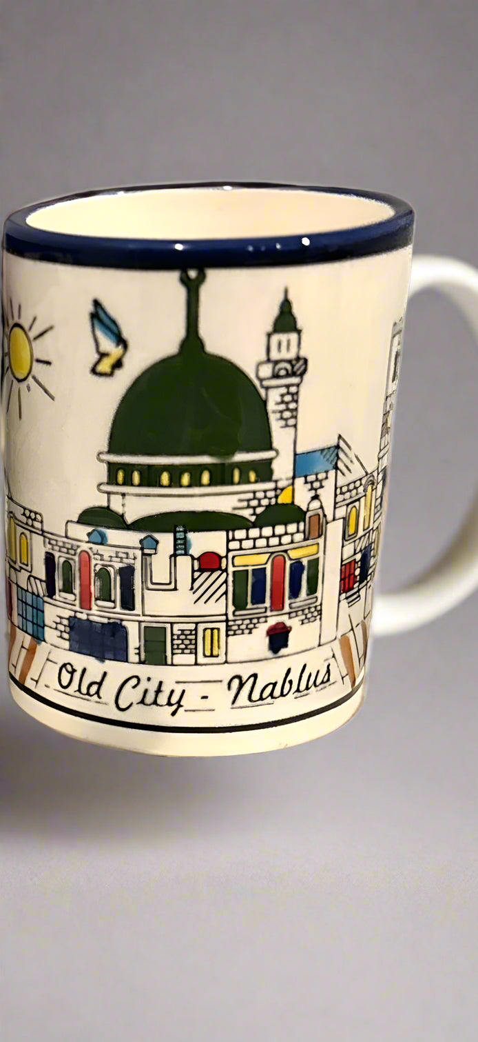 Kaffee- und Teetasse, handgemachte Keramik aus Palästina