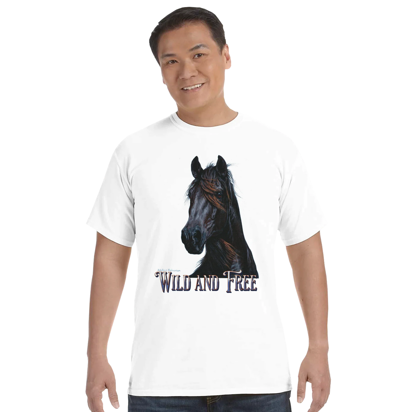 Wild and Free Comfort Colors Unisex T-Shirt – 100 % Baumwolle