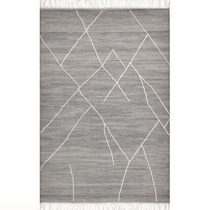 Teppich Mabel aus gewebter Wolle 6X9