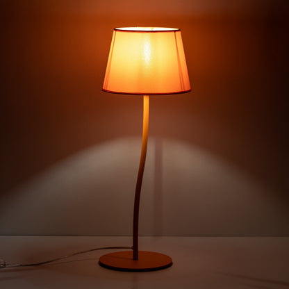 NICOLA Orange Mid-Century Modern Nachtlampe für Schlafzimmer, Wohnzimmer & Büro – Retro Akzentbeleuchtung