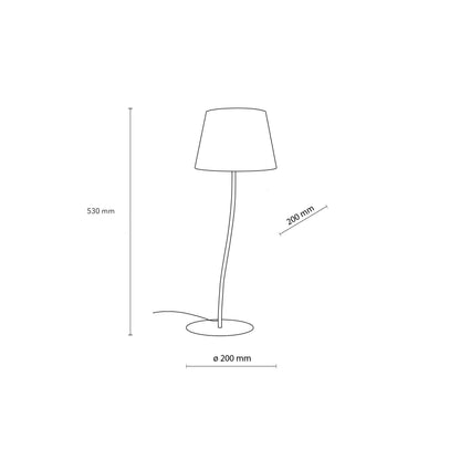 NICOLA Orange Mid-Century Modern Nachtlampe für Schlafzimmer, Wohnzimmer & Büro – Retro Akzentbeleuchtung