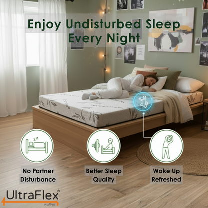 UltraFlex® ATLAS Mattress and BoxSpring Set-Canadian Made Firm Reversible Foam Mattress – Cooling Gel Infused High-Density Foam with Breathable Bamboo Cover – CertiPUR-US® Certified for Superior Comfort & Support