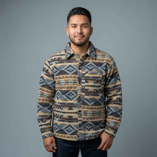 Blue and Cream  Grand Canyon Jacket (Unisex)