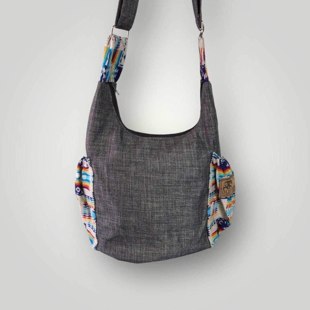 Buffalo  Skull Embroidered Crossbody Bag