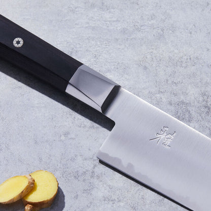 MIYABI 4000 FC Santokumesser, 18 cm – Schwarzer Griff