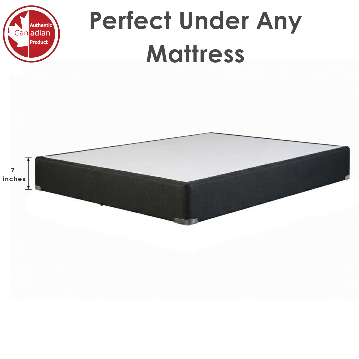 UltraFlex® EasySleep Mattress and BoxSpring Set - Canadian-Made Medium Firm Gel Infused Reversible Comfort With Pressure Relief, Cooling Technology, Bamboo Cover, CertiPUR-US® Certified Foam Eco-Friendly Mattress (Made in Canada)