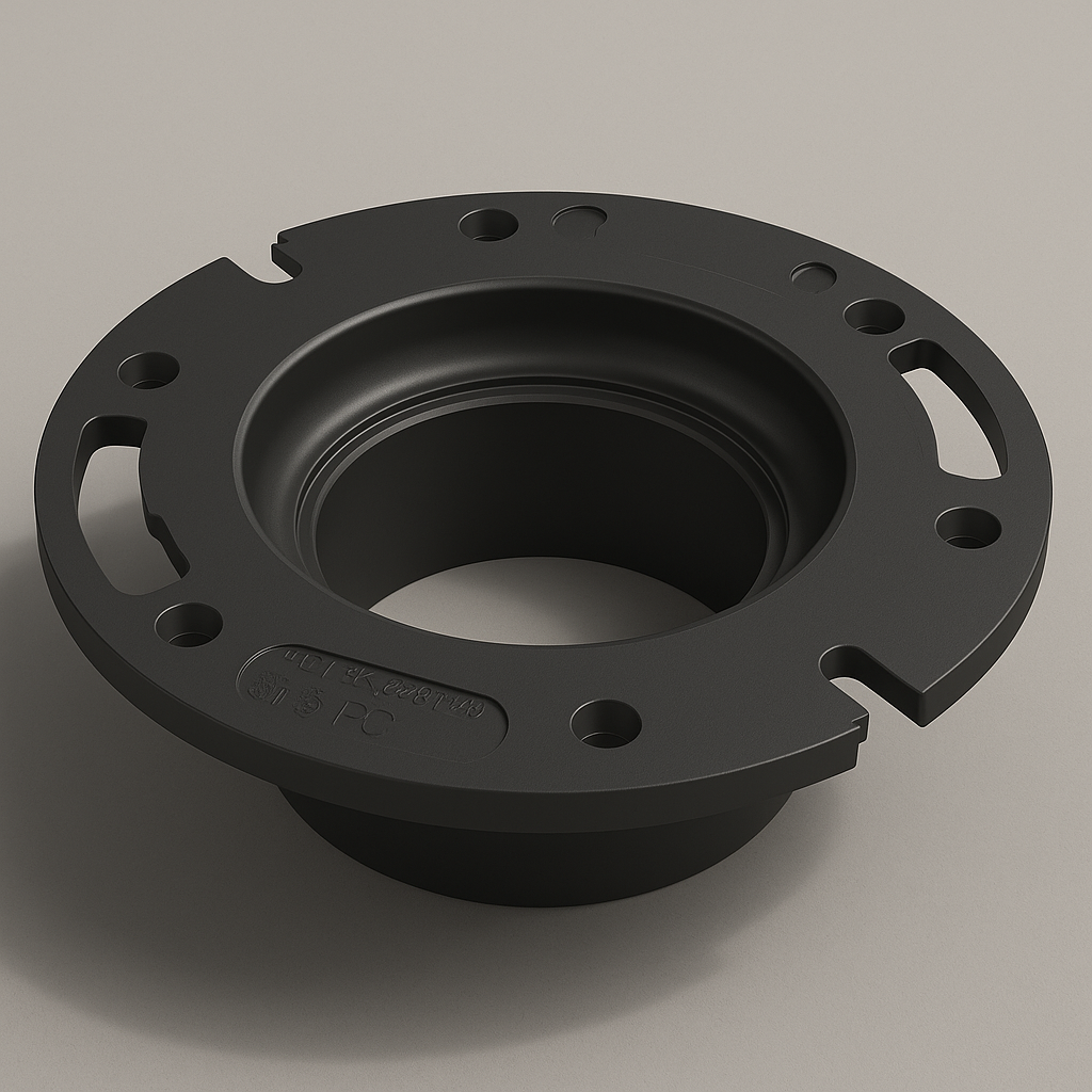 LESSO ABS Closet Flange — 4×3 Hub DWV Toilet Flange, cUPC