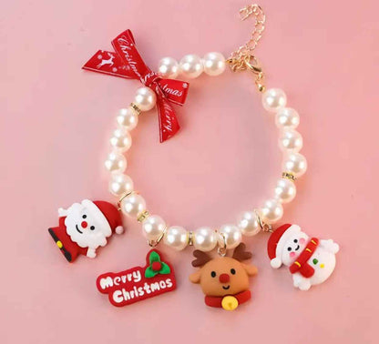 Holiday Elegance Dog Necklace | Christmas Jewelry Collar