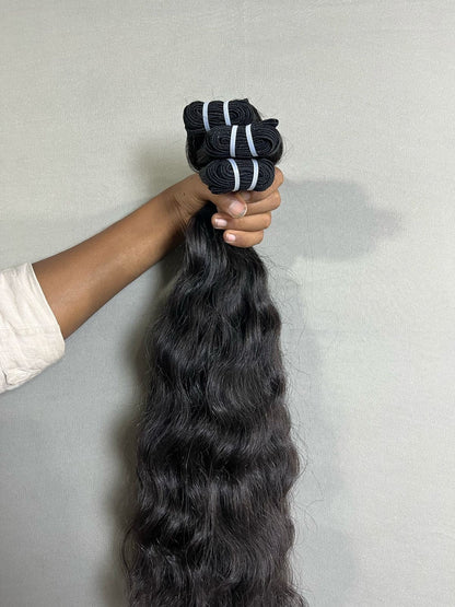 Indian Raw Wavy Hair Bundles