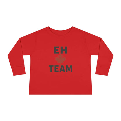 Maple Stick "Eh Team" Toddler Long Sleeve Tee – Maple Leaf Pride