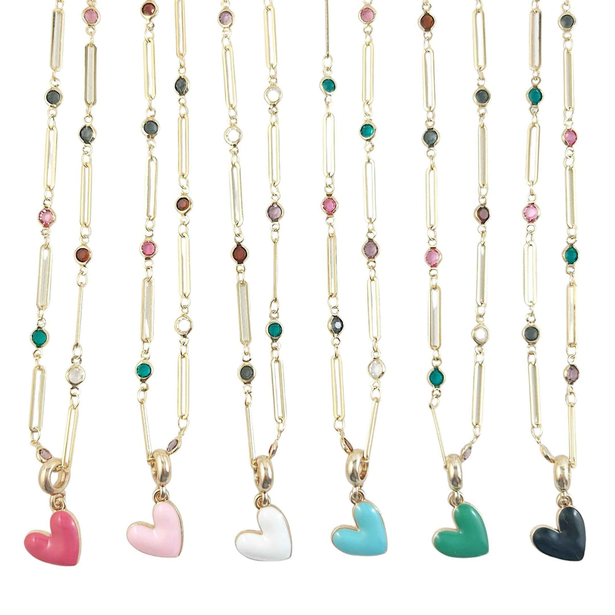Heart Pop Necklace - Cherry Jubilee (Magenta)