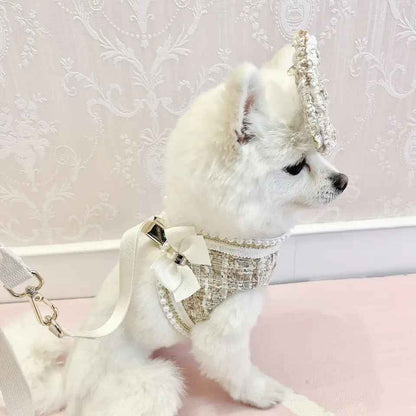 Dog Harness & Leash Set | Fiona Tweed Bow Walking Set