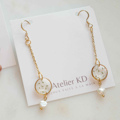 Boucles d'oreilles Perla - rond (mini)
