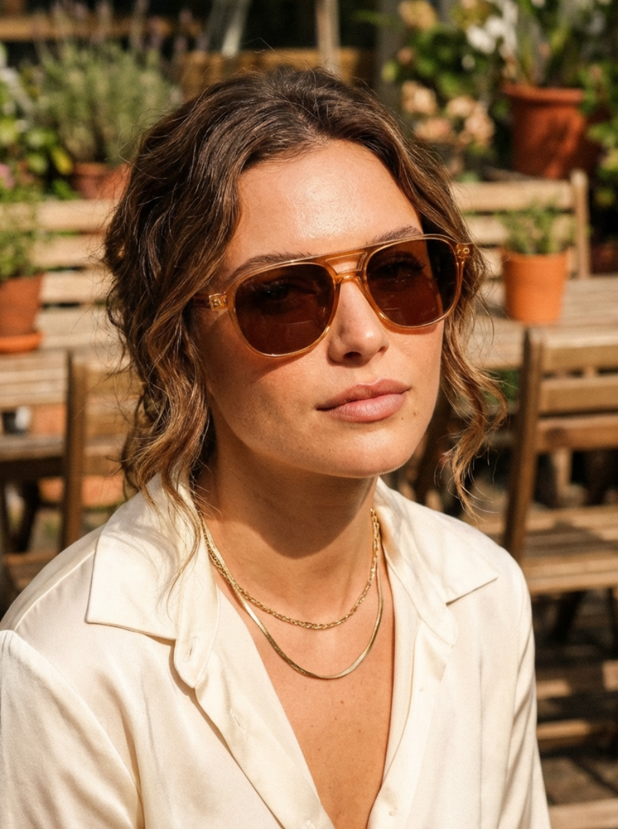 Zephyr – Retro Acetate Aviator Sunglasses | Bolero Eyewear