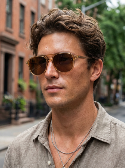 Zephyr – Retro Acetate Aviator Sunglasses | Bolero Eyewear