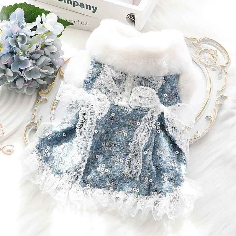 Sequin Dog Party Dress | Pet Dress