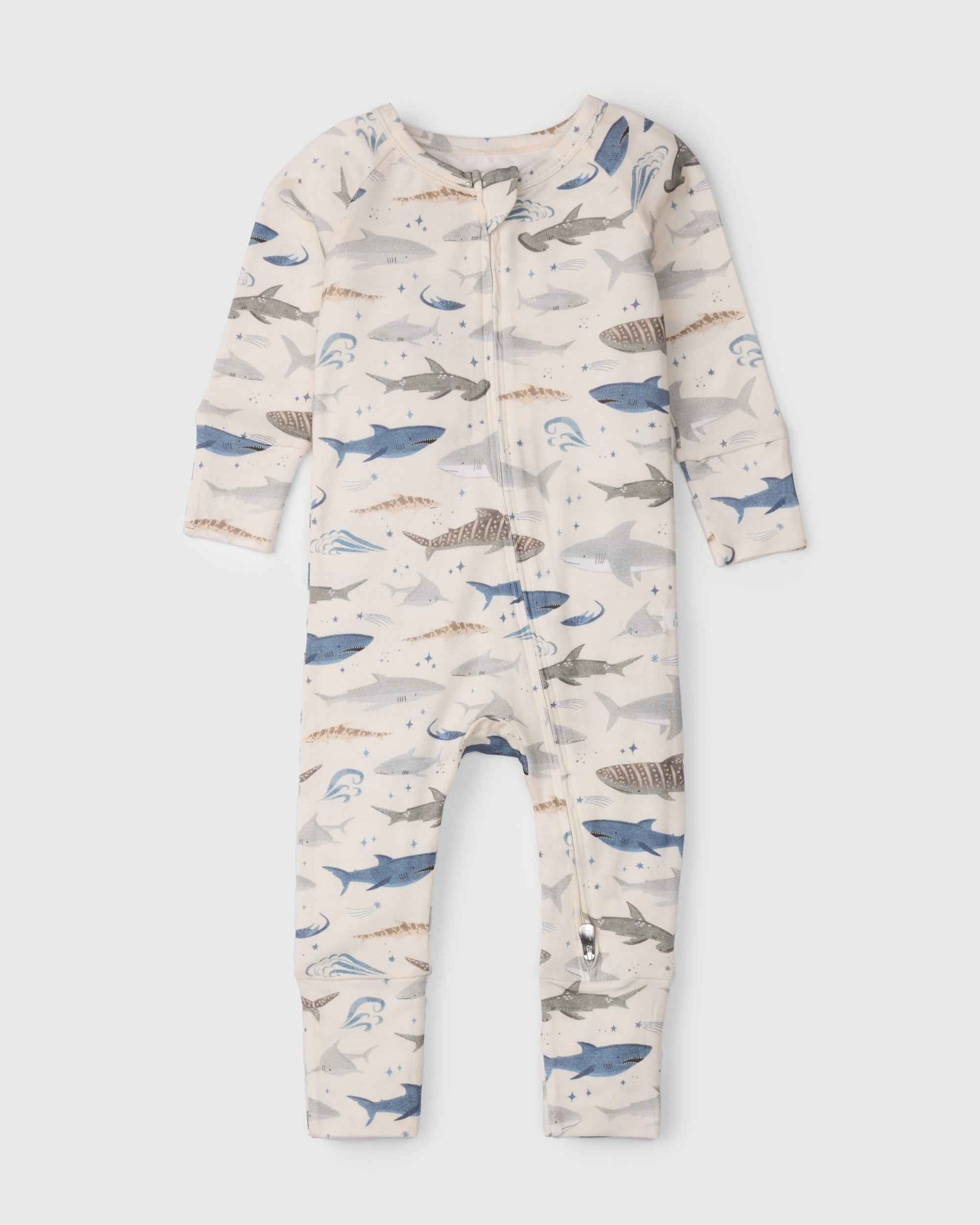 Baby Sleeper TENCEL™ - Smiley Sharks