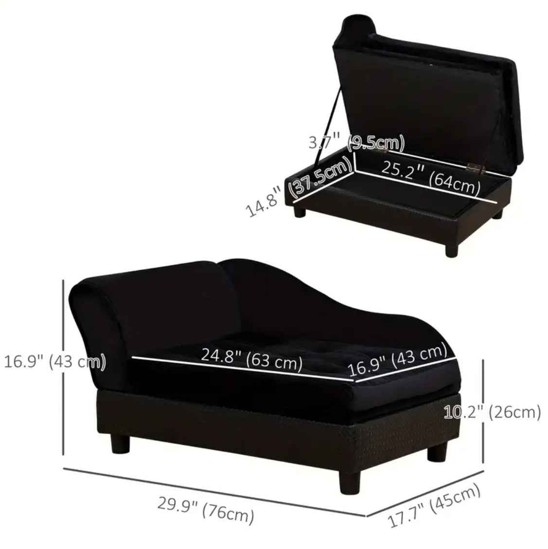 Baxter Dog Sofa Ottoman | Dog Furniture Ottoman
