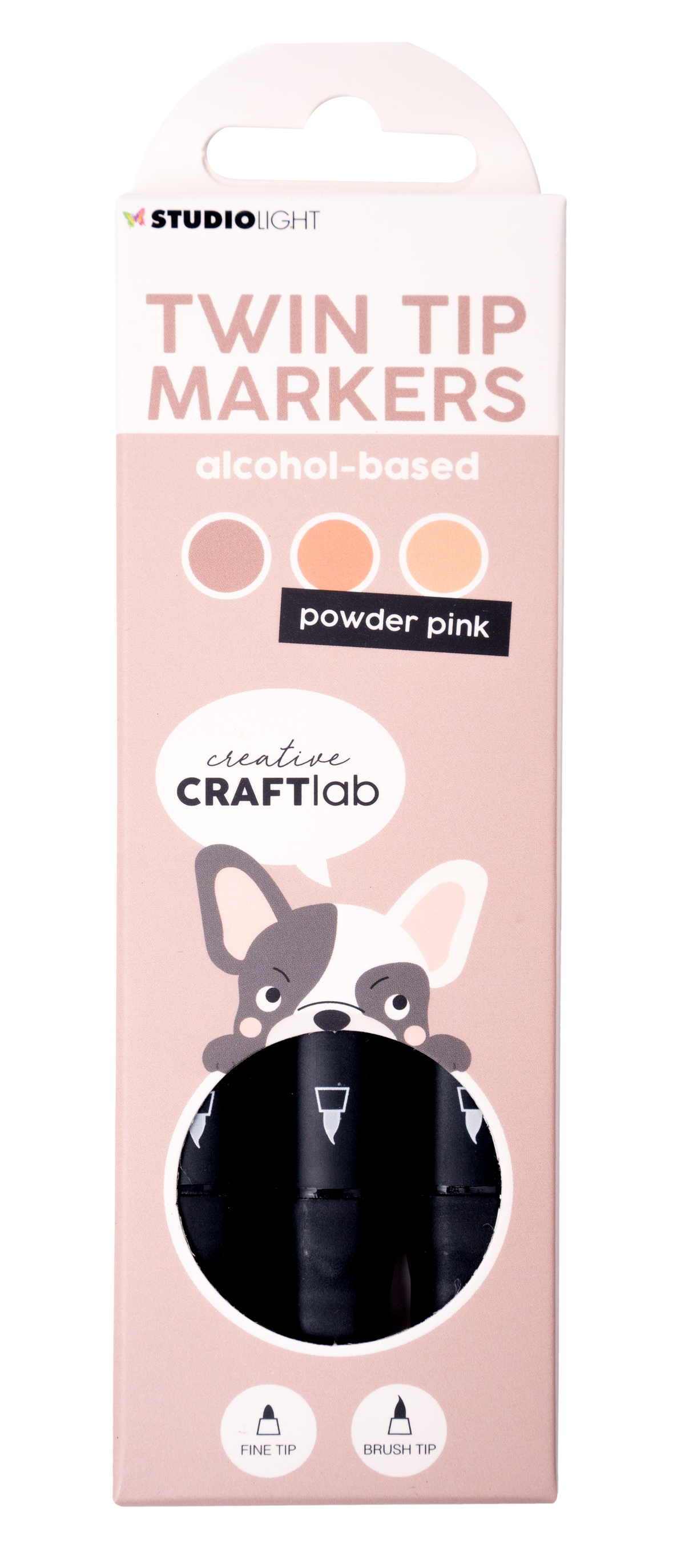 CCL Alcohol Marker Powder Pink Essentials 48x152x13mm 3 PC nr.09