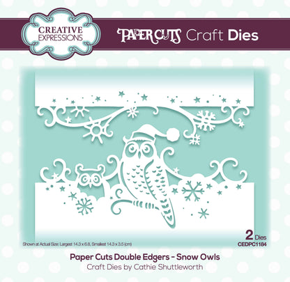 Creative Expressions Paper Cuts Snow Owls Double Edger Craft Die