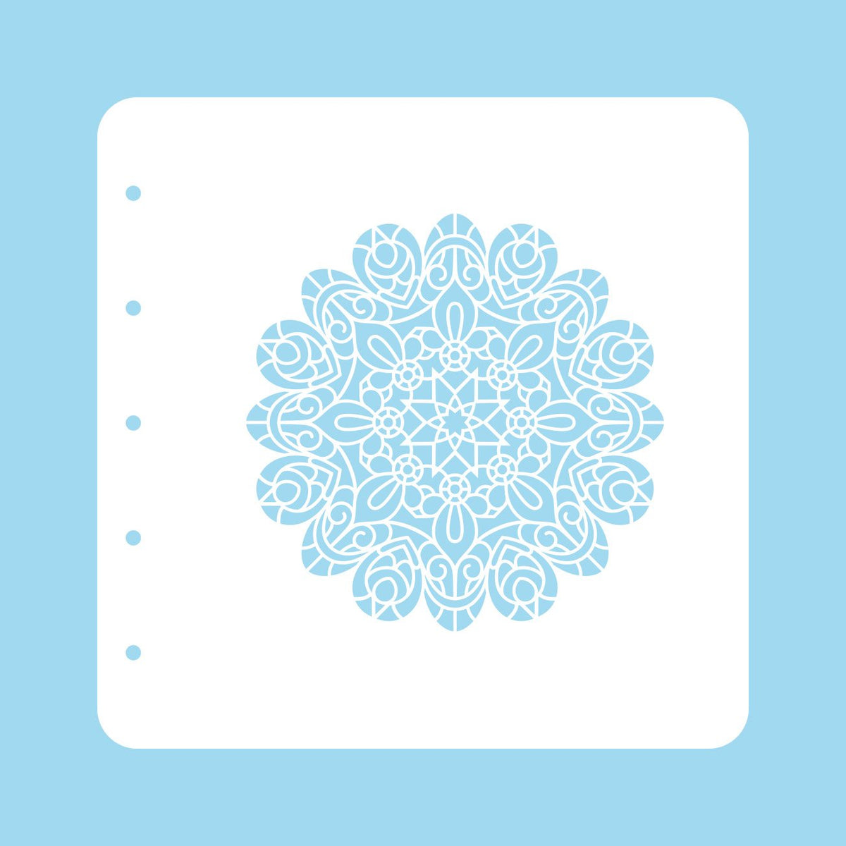 Stencil A6 For Magnetic Colour Set Christmas Time Mandala