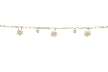 18K GOLD CHARMED BRACELET