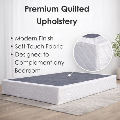 UltraFlex® Premium Solid Wood Box Spring Mattress Foundation 2" Low Profile - Twin, Double, Queen, King | Premium Heavy Duty Mattress Base, No Assembly Required, Compatible with All Mattress Types- Made in Canada