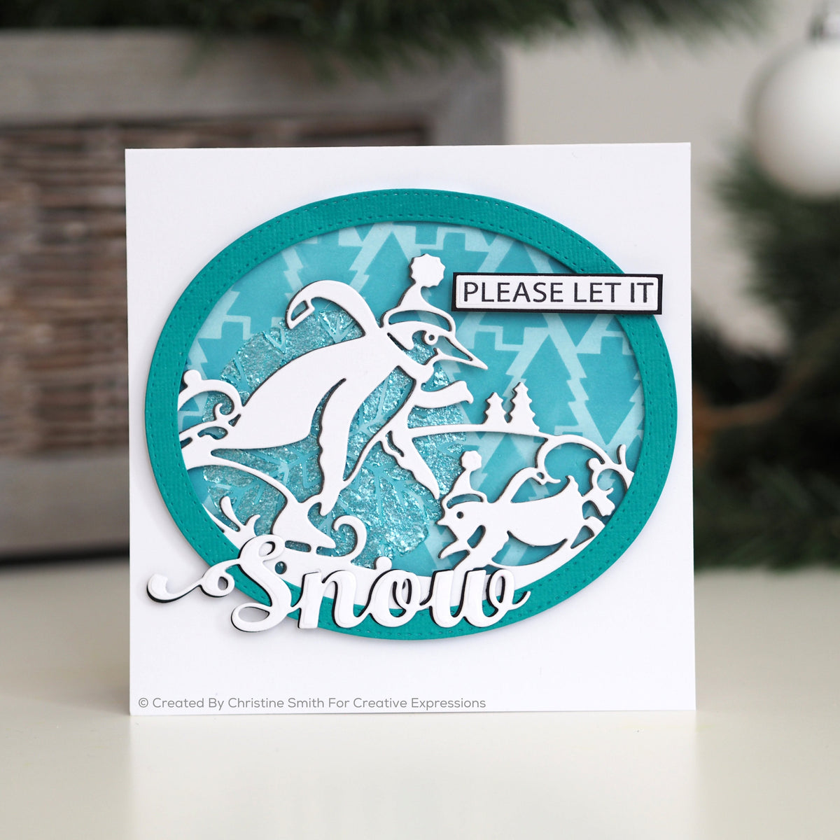 Creative Expressions Paper Cuts Edger Penguins Sledding Craft Die