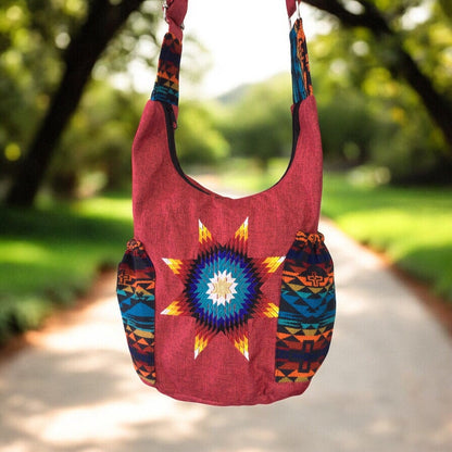 Wisdom Star Embroidered Crossbody Bag
