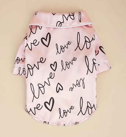 Love Me Dog Pyjamas | Dog Sleepwear Set