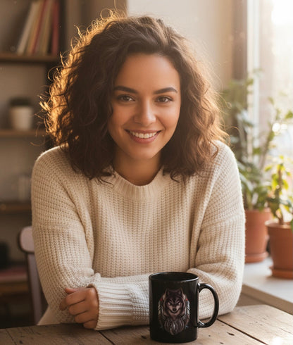 OLDTRIBES™ Southwestern Style Black Ceramic mug
