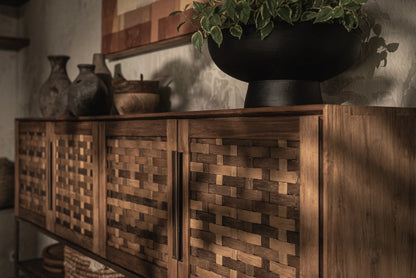 Karma Pure High Sideboard with 4 Doors and 1 Open Shelf | dBodhi