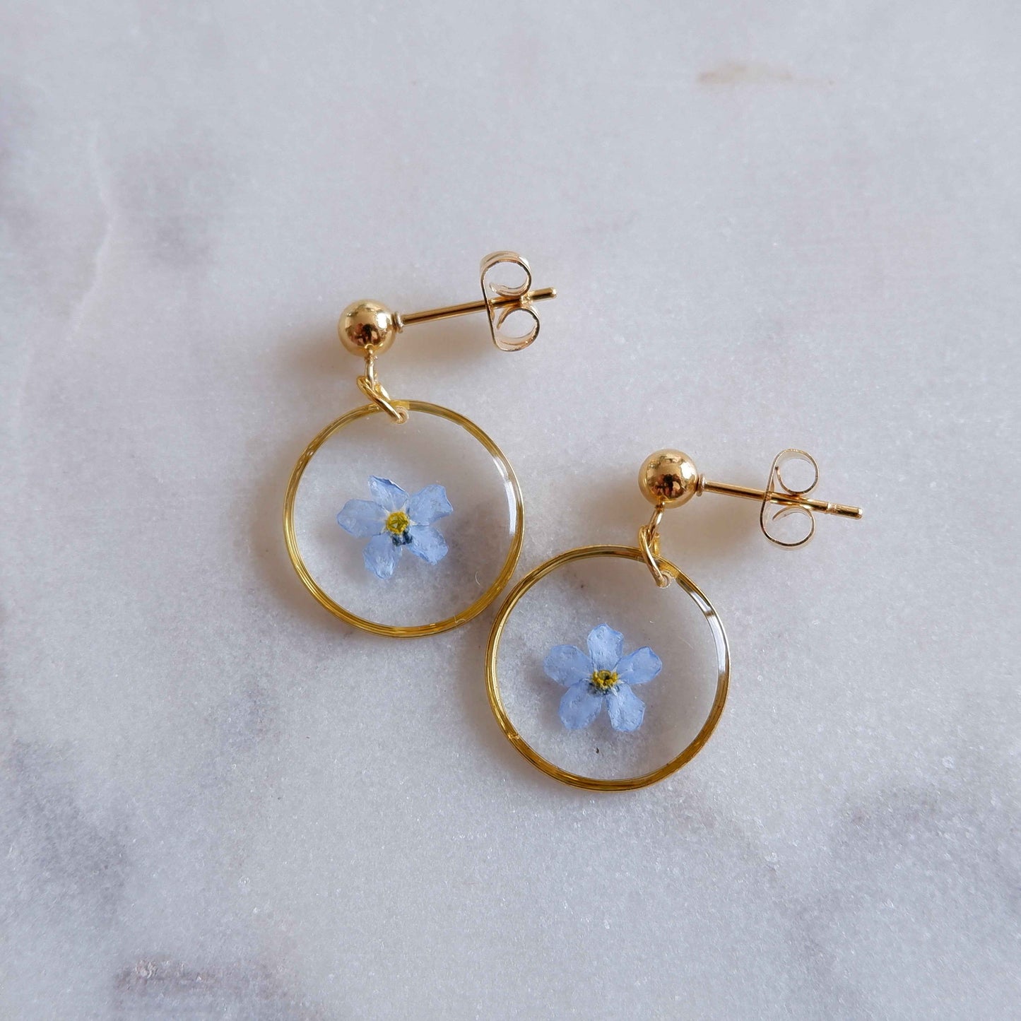 Boucles d’oreilles mia - rond moyen (16mm)